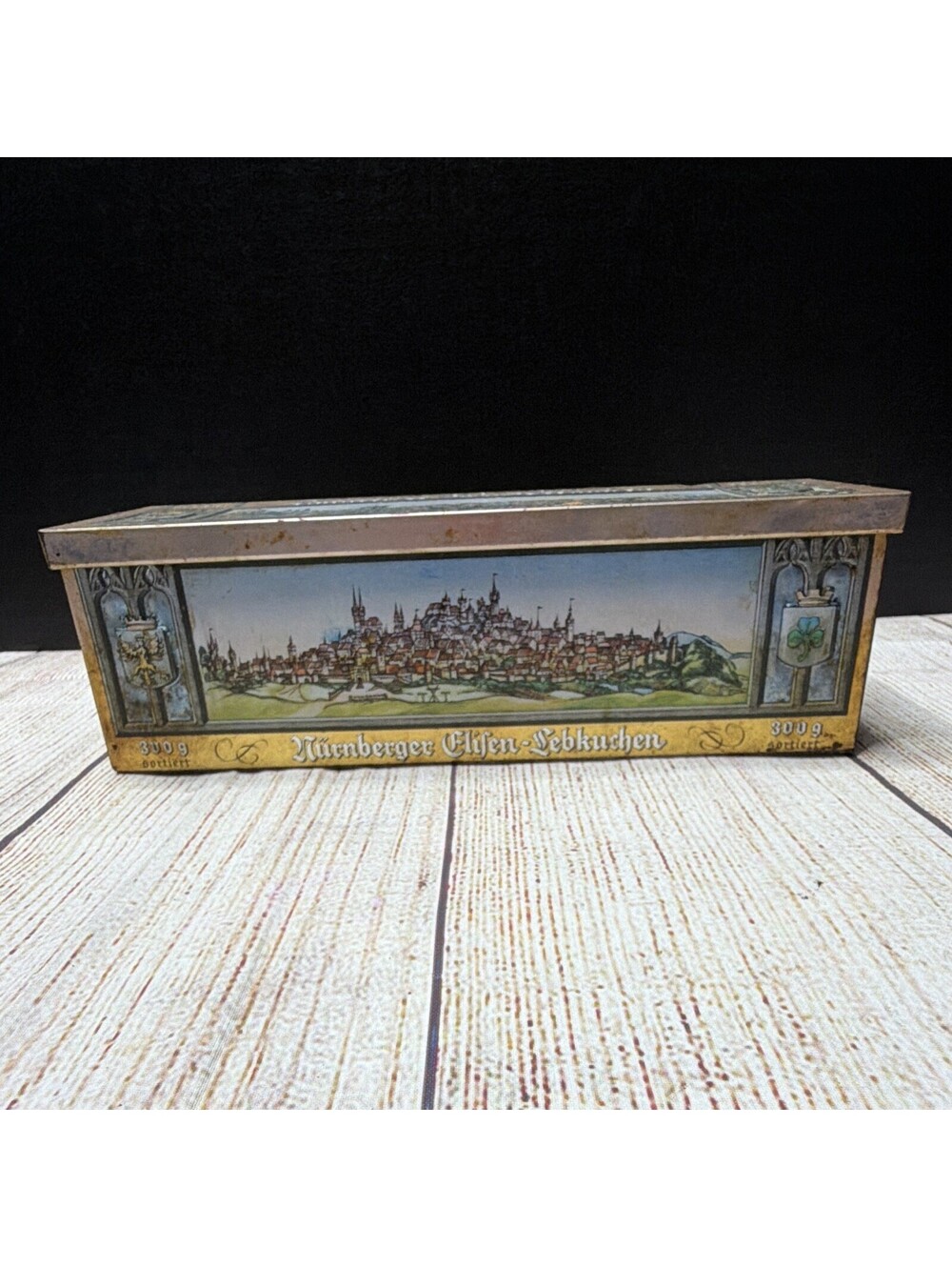 Haeberlein-Metzger Nurnberger Elisen-Lebkuchen 150 Jahre Eisenbahn Tin 1985